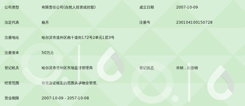 哈尔滨城市之家物业管理有限公司 投资物业管理的新标杆